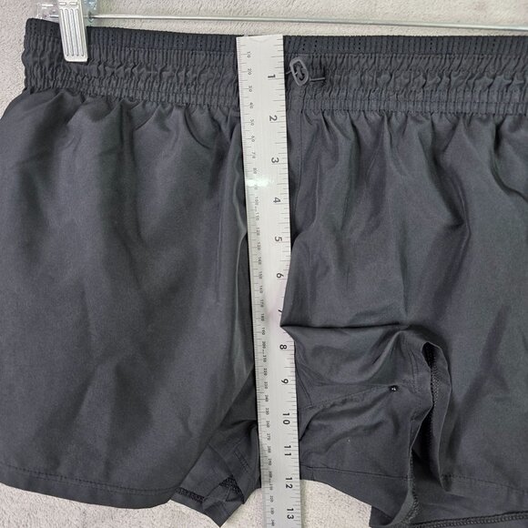 Womens Nike Black Dri-Fit Running Shorts Lined 4" Inseam Polyester Stretch M - Picture 5 of 10